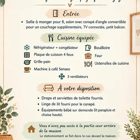 Le De Gabriel- Maison Hébergement de vacances *